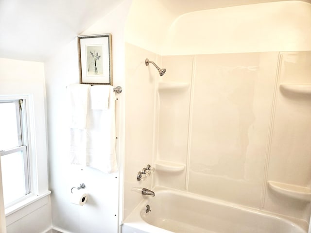 full bath with washtub / shower combination