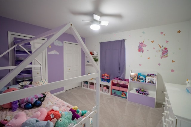 6175 Foxfire Cir, Clarkston, MI 48346 - recreation room with carpet floors and ceiling fan