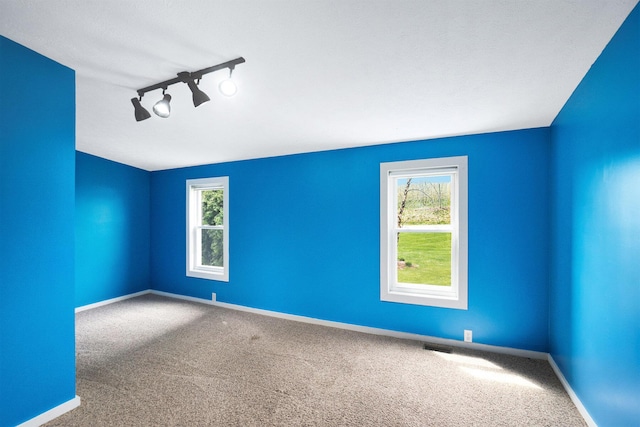 interior space with baseboards and a wealth of natural light