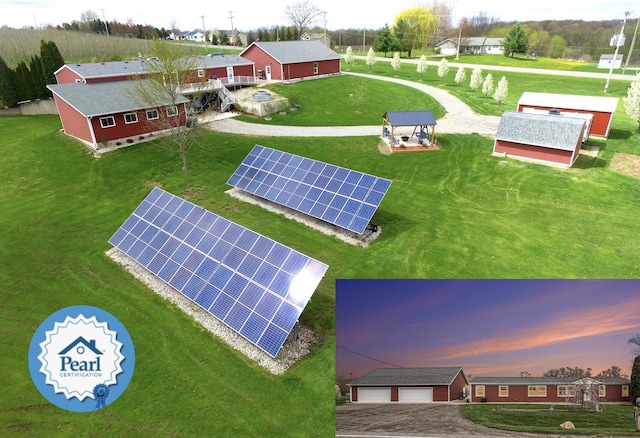 birds eye view of property