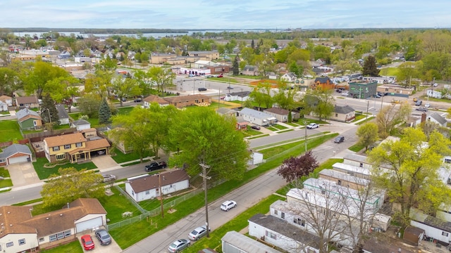 aerial perspective of suburban area