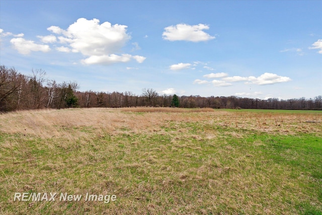 view of nature featuring a rural view and a wooded view