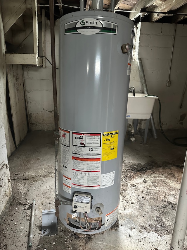 utilities featuring water heater