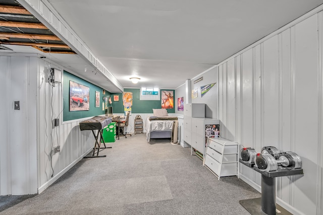 bedroom featuring carpet floors