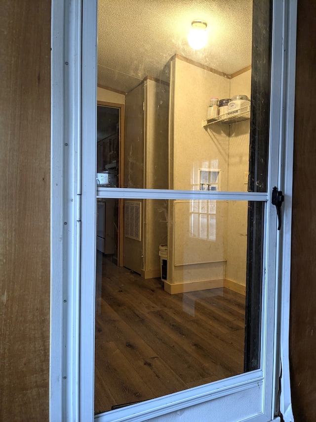 interior space featuring wood finished floors
