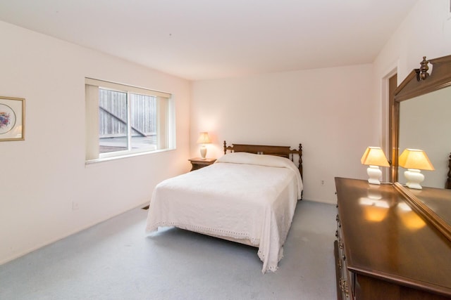 bedroom with carpet floors