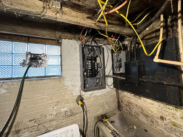 utility room featuring electric panel