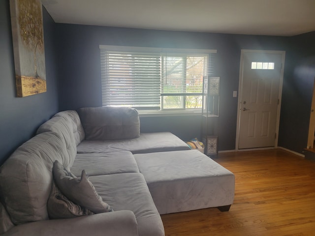 3022 Wolverine Dr, Ann Arbor, MI 48108 - living area featuring baseboards and wood finished floors