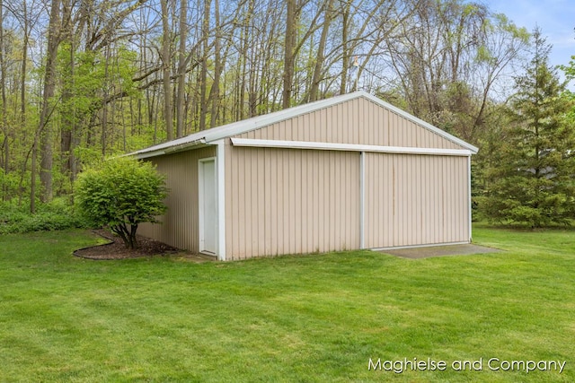 view of outbuilding featuring an outdoor structure