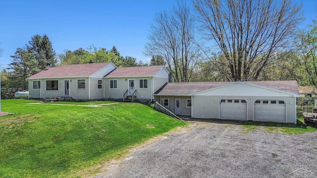 11965 Speaker Rd, Yale, MI 48097 - ranch-style house featuring a front lawn and entry steps