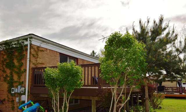 13799 31 Mile Rd, Washington, MI 48095 - view of home's exterior featuring a deck