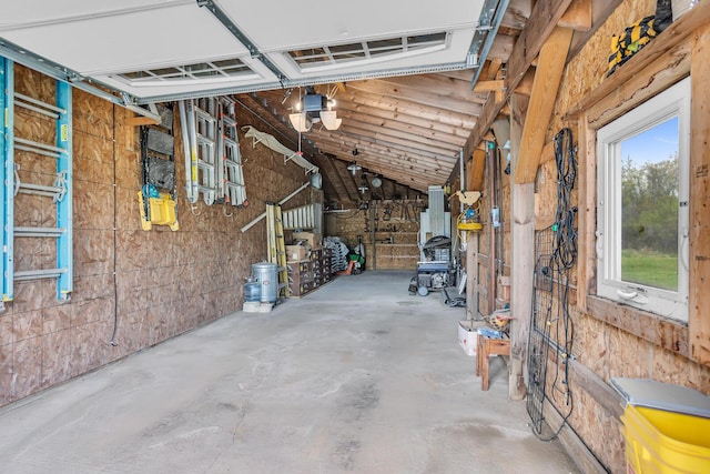 interior space featuring a garage