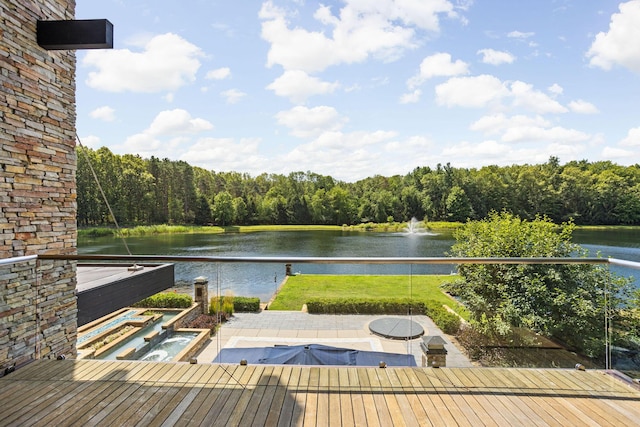 10463 W H Ave, Kalamazoo, MI 49009 - dock area with a water view and a patio area