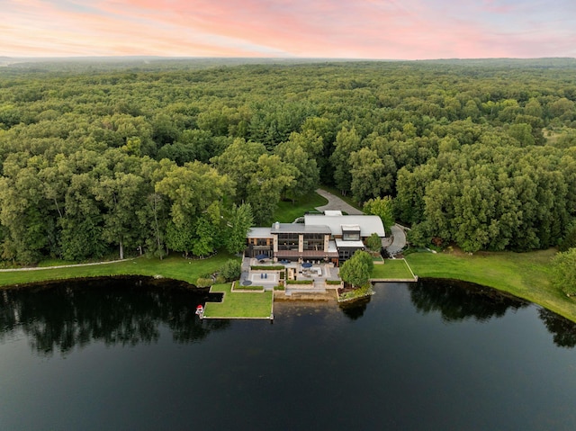 10463 W H Ave, Kalamazoo, MI 49009 - bird's eye view with a water view and a view of trees