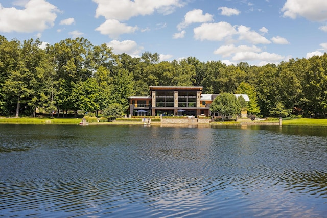 10463 W H Ave, Kalamazoo, MI 49009 - property view of water featuring a forest view