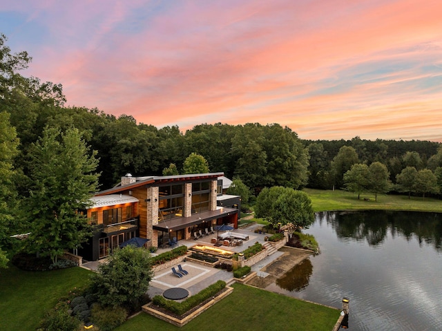 10463 W H Ave, Kalamazoo, MI 49009 - aerial view featuring a water view and a wooded view