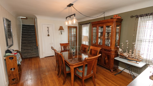 15261 Demean Ave, Allen Park, MI 48101 - dining room with wood finished floors and stairs