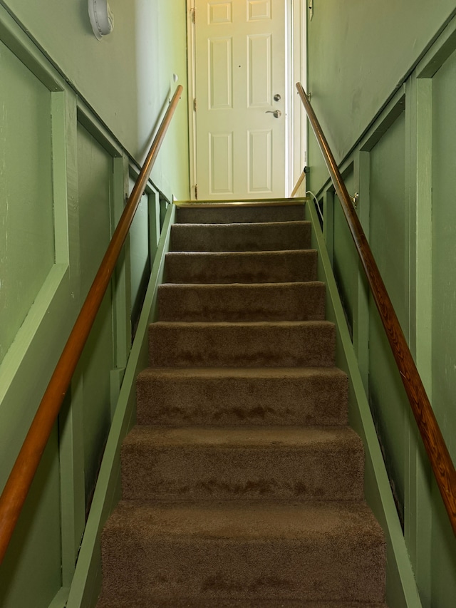 view of staircase