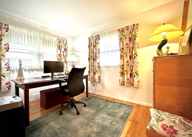 9186 Arnold St, Redford, MI 48239 - office space with plenty of natural light, wood finished floors, and baseboards