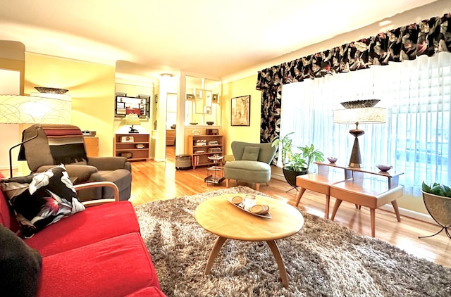 9186 Arnold St, Redford, MI 48239 - living area featuring wood finished floors