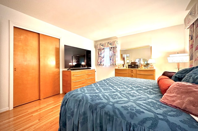 9186 Arnold St, Redford, MI 48239 - bedroom with light wood-style floors and a closet