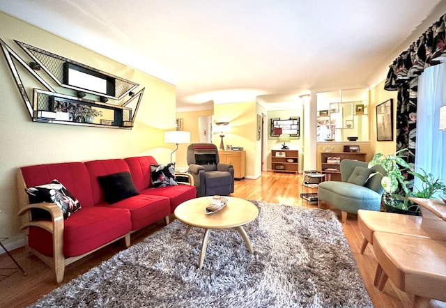 9186 Arnold St, Redford, MI 48239 - living area featuring wood finished floors