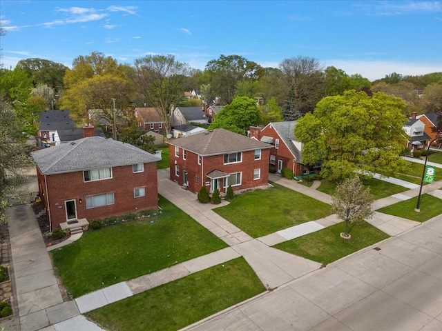 2180 Vernier Rd, Grosse Pointe Woods, MI 48236 - birds eye view of property featuring a residential view