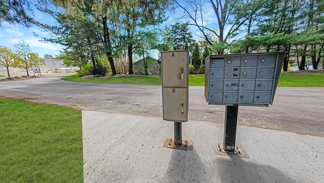 surrounding community featuring mail area