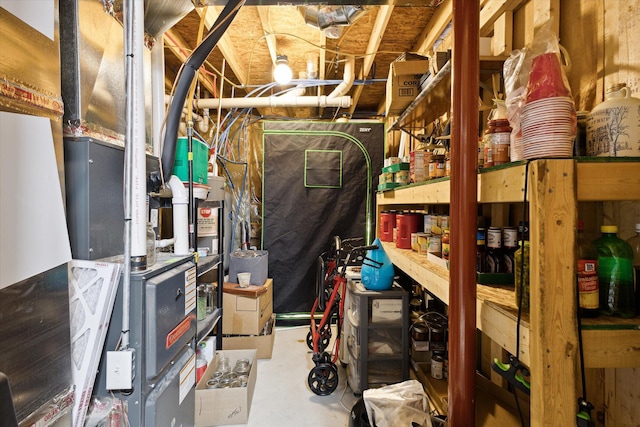 view of storage room