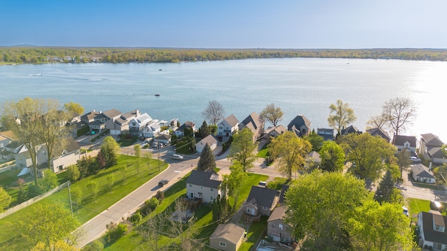 1291 E Lake Dr, Novi, MI 48377 - aerial view of residential area featuring a nearby body of water