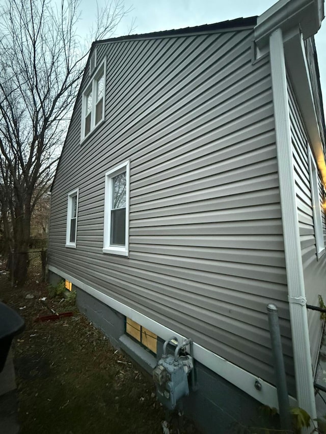 view of home's exterior