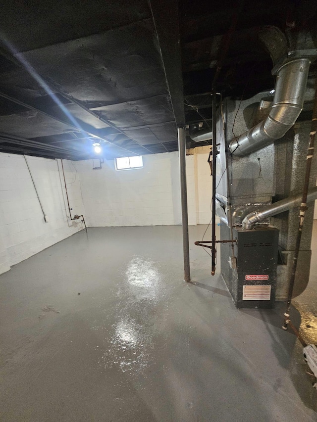 view of basement