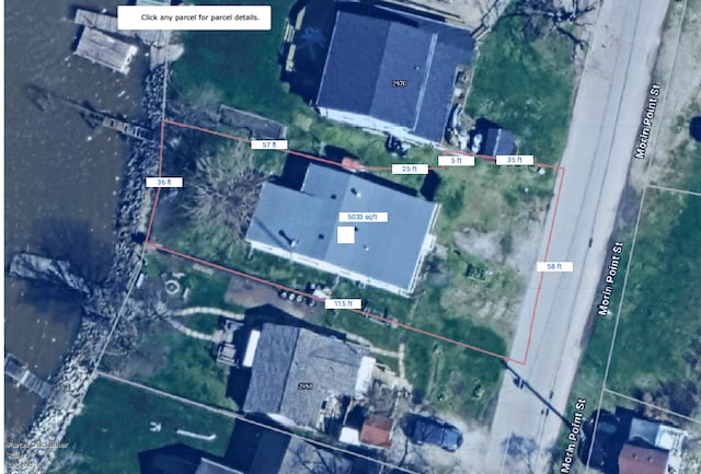 2964 Morin Point St, Erie, MI 48133 - map / location with property parcel outlined