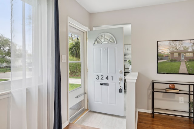 view of entrance foyer