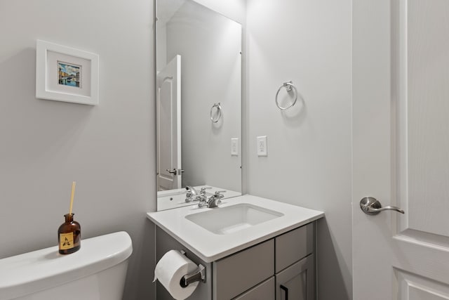4867 Glenora Dr, Lake Orion, MI 48359 - half bath featuring vanity and toilet