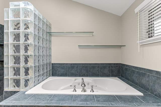 4938 Lincoln Blvd, Dearborn Heights, MI 48125 - full bath with a garden tub and lofted ceiling