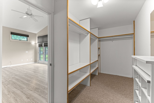 4938 Lincoln Blvd, Dearborn Heights, MI 48125 - spacious closet with lofted ceiling and a ceiling fan