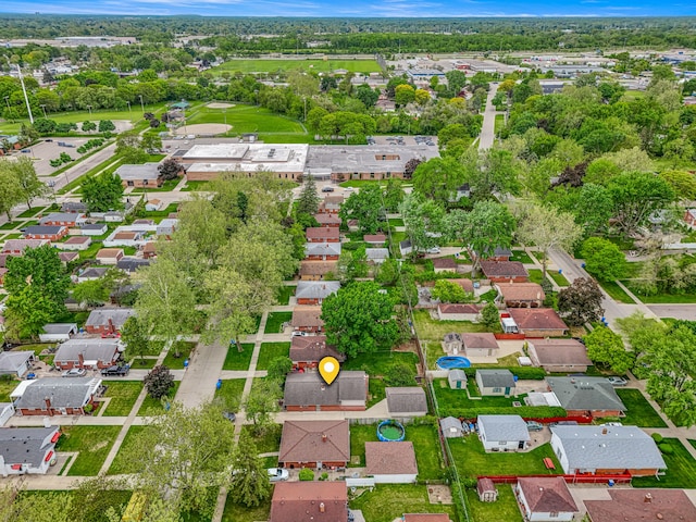 4938 Lincoln Blvd, Dearborn Heights, MI 48125 - aerial overview of property's location featuring nearby suburban area