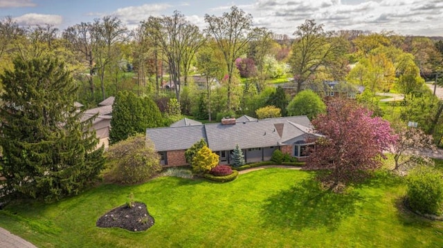 birds eye view of property