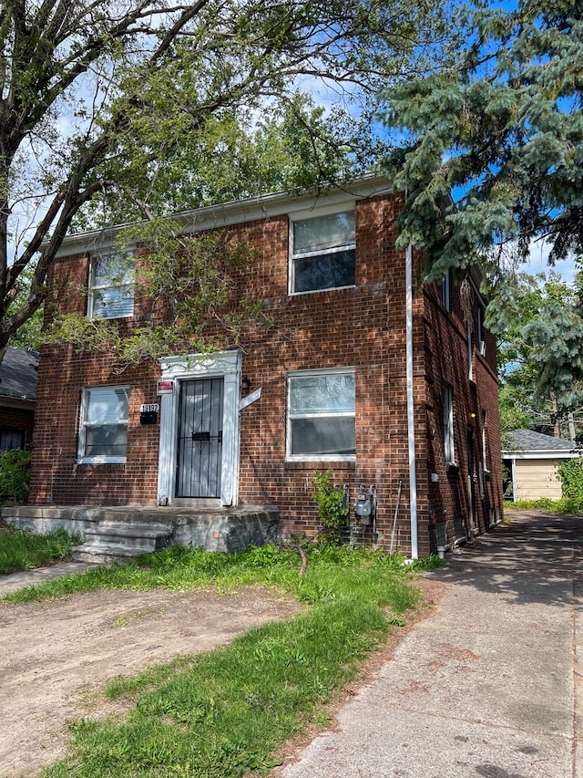 19190 Hoover St, Detroit, MI 48205 - view of front of property with brick siding