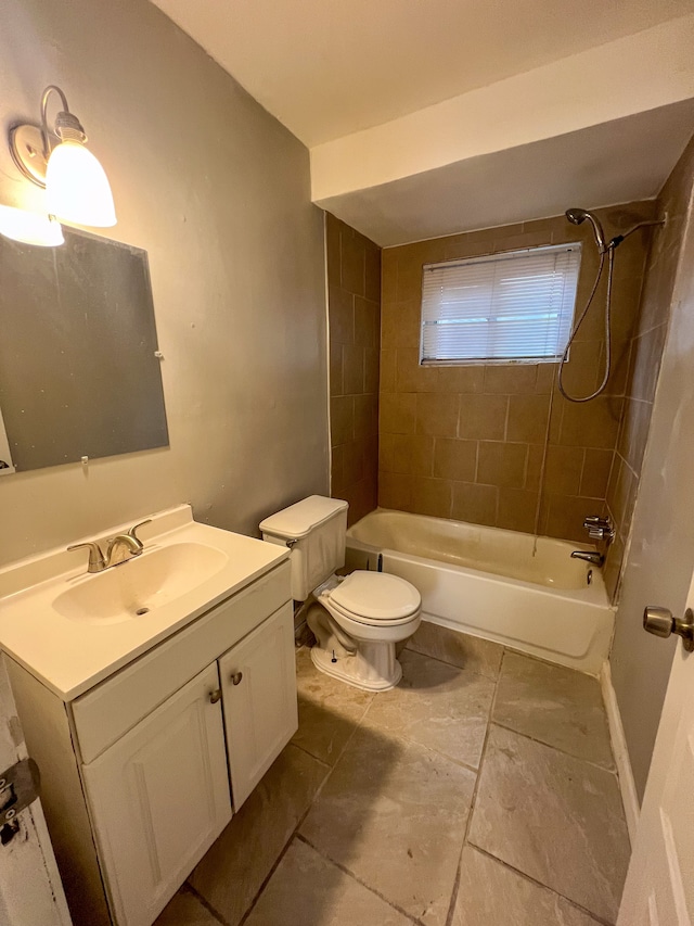 19190 Hoover St, Detroit, MI 48205 - bathroom with toilet, shower / bathtub combination, and vanity