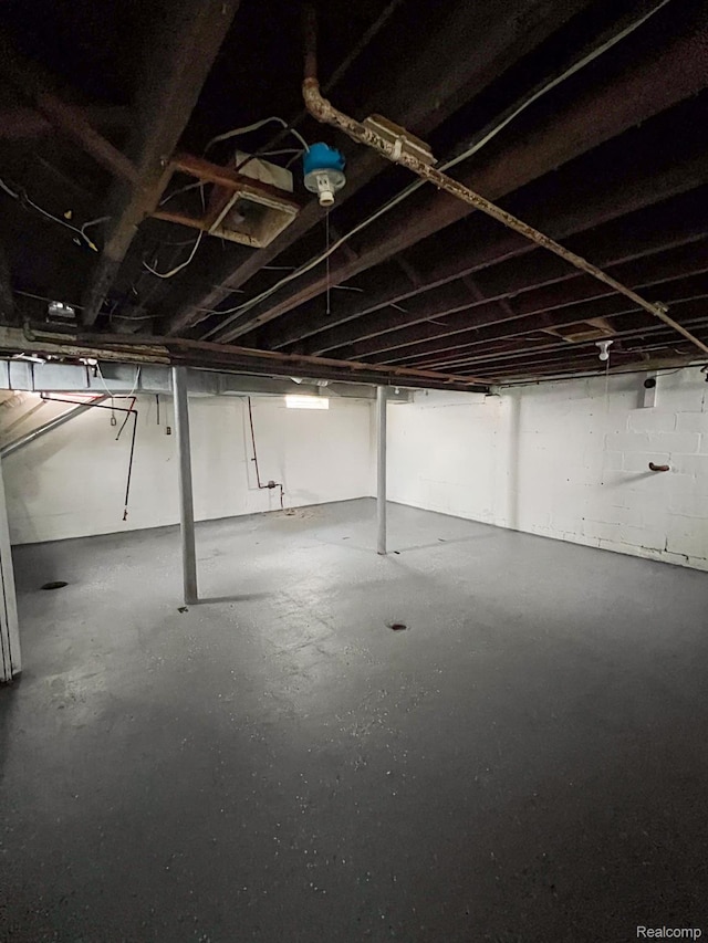 16895 Cruse St, Detroit, MI 48235 - view of unfinished basement