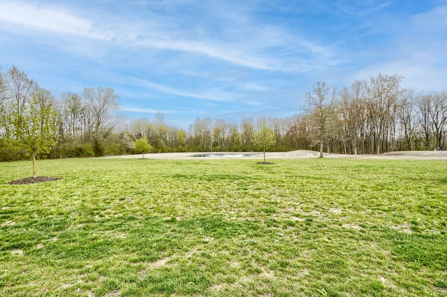 surrounding community featuring a yard and a water view