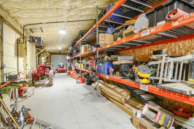 view of storage room