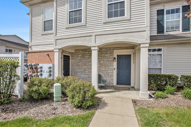 7200 Addington Dr, Commerce Twp, MI 48390 - entrance to property with stone siding