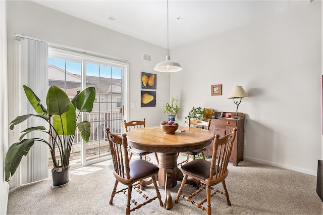 7200 Addington Dr, Commerce Twp, MI 48390 - carpeted dining area with baseboards and visible vents