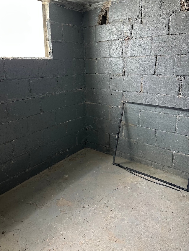view of basement