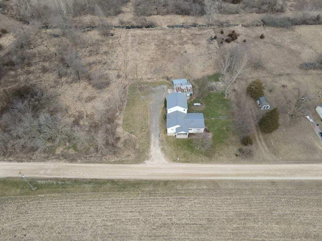 18664 Bradstreet Rd, Hudson, MI 49247 - drone / aerial view featuring a rural view
