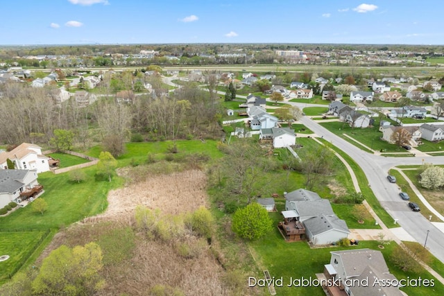bird's eye view featuring a residential view