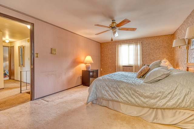 1471 Ledgewood Dr, Canton, MI 48188 - bedroom with carpet and a ceiling fan